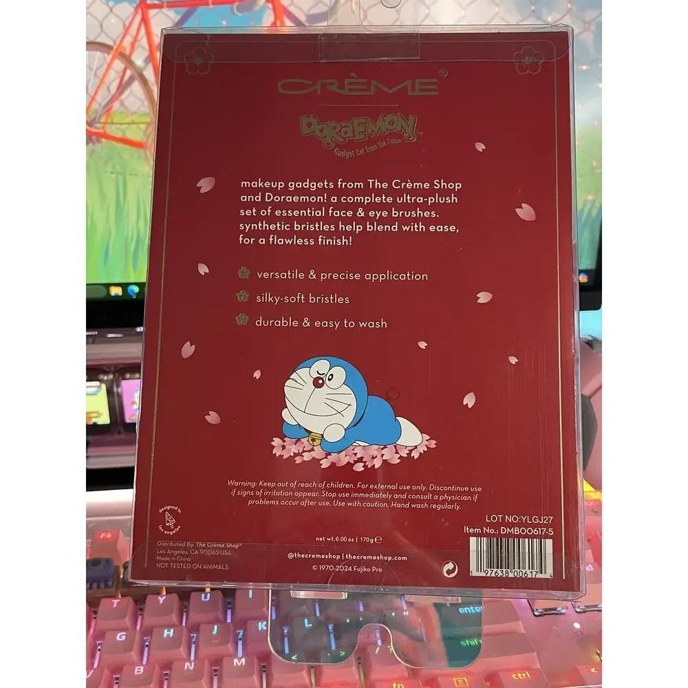 The Creme Shop Doraemon Brush Collection 5 Silky Soft Set Korea Fluffy Fortune
